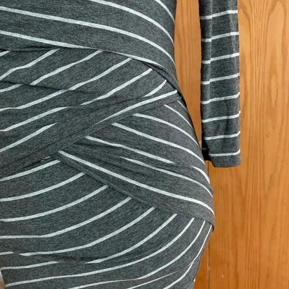 Vince Camuto Striped Bandage Bodycon Dress Petite - Picture 5 of 11